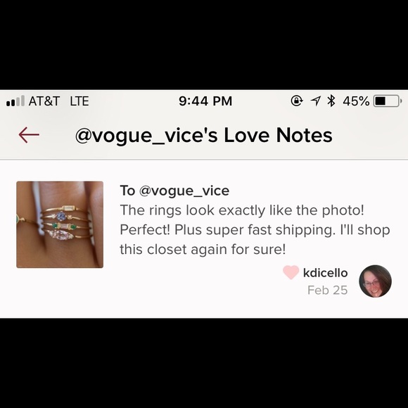 LAST! NWT 4 pc gold gem ring set - 5 stars ✨ - Picture 5 of 5